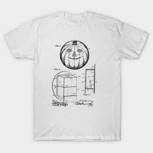 Jack-O-Lantern Vintage Patent Drawing T-Shirt